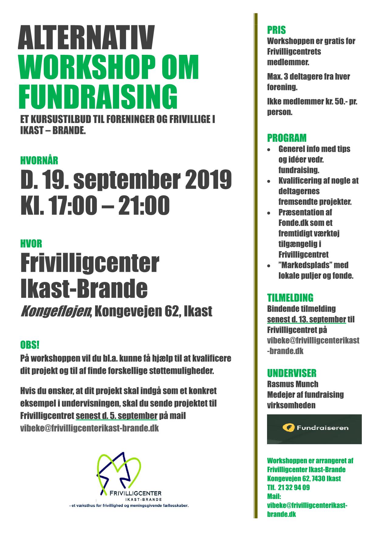 Alternativ workshop om fundrising