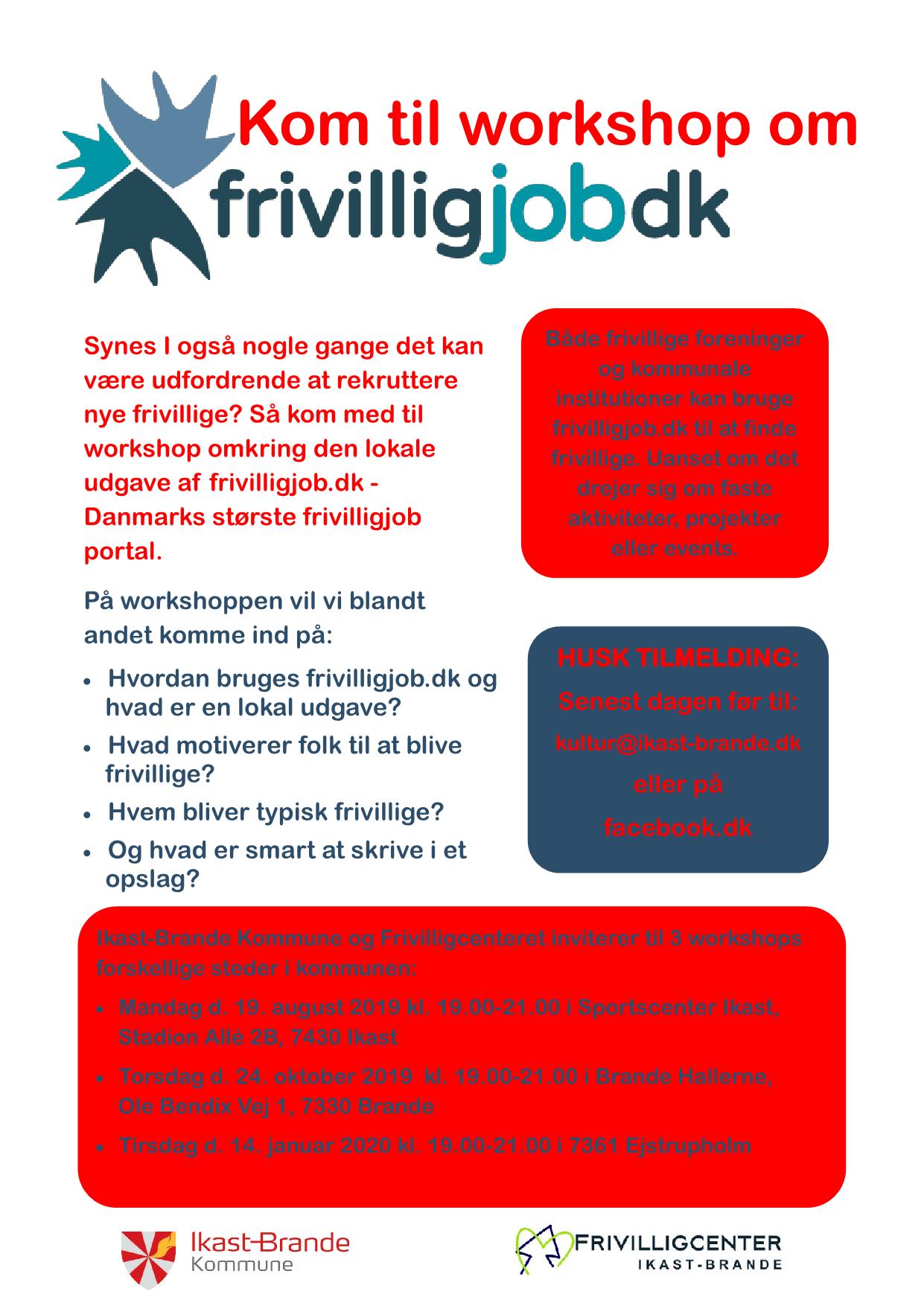 Kom til workshop om frivilligjob.dk