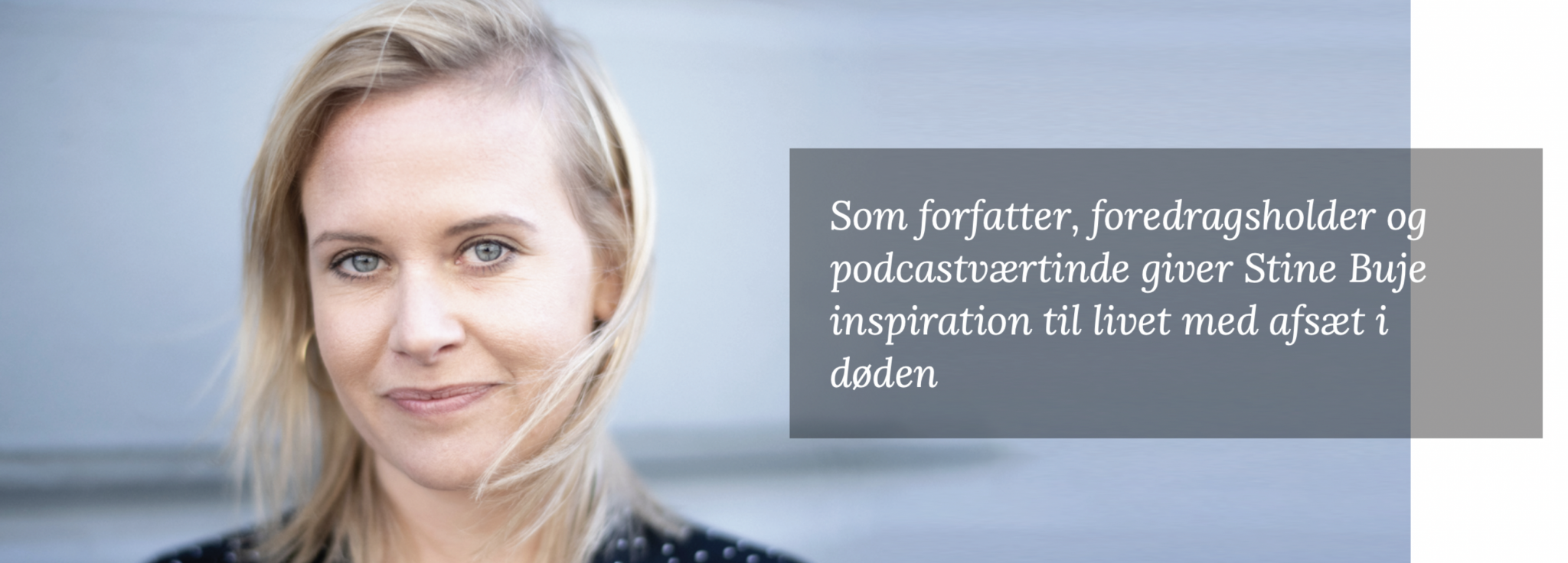 Indbydelse til foredrag med inspiration til livet med afsæt i døden