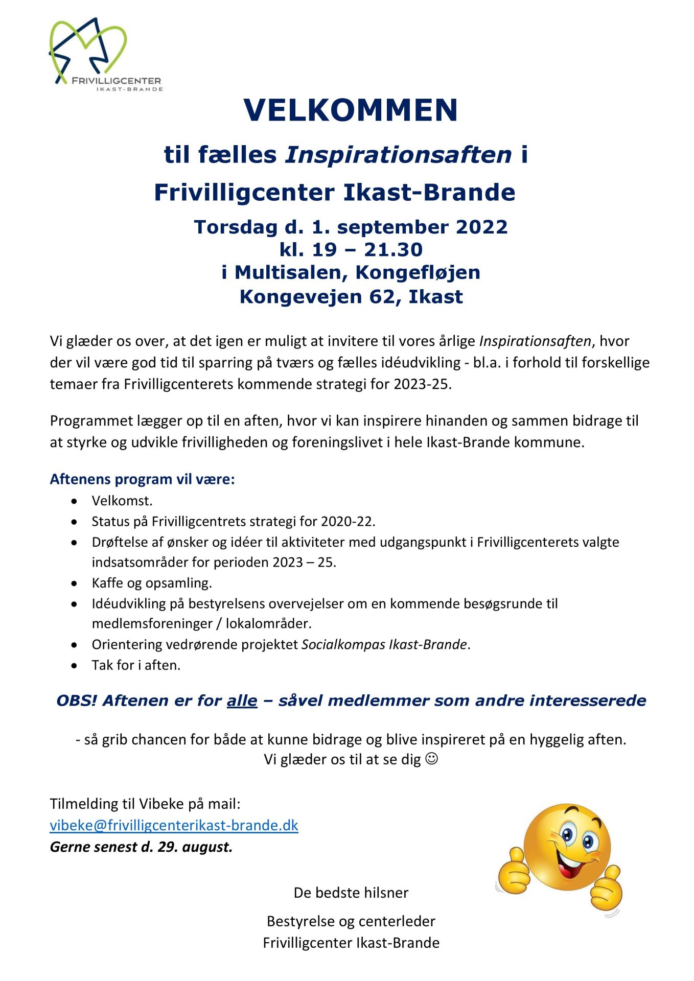 Invitation til Inspirationsaften 2022