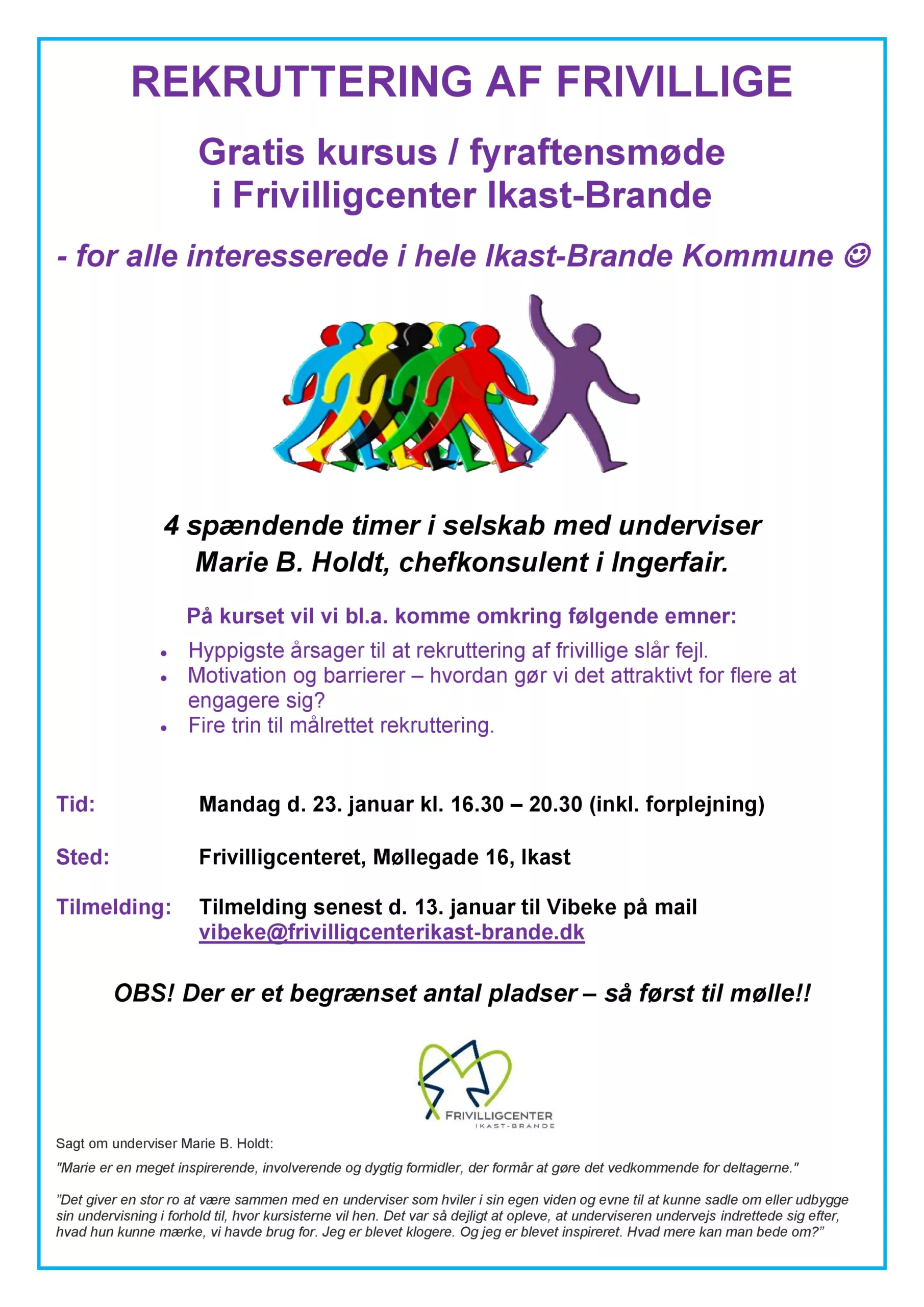 REKRUTTERING AF FRIVILLIGE – Gratis kursus