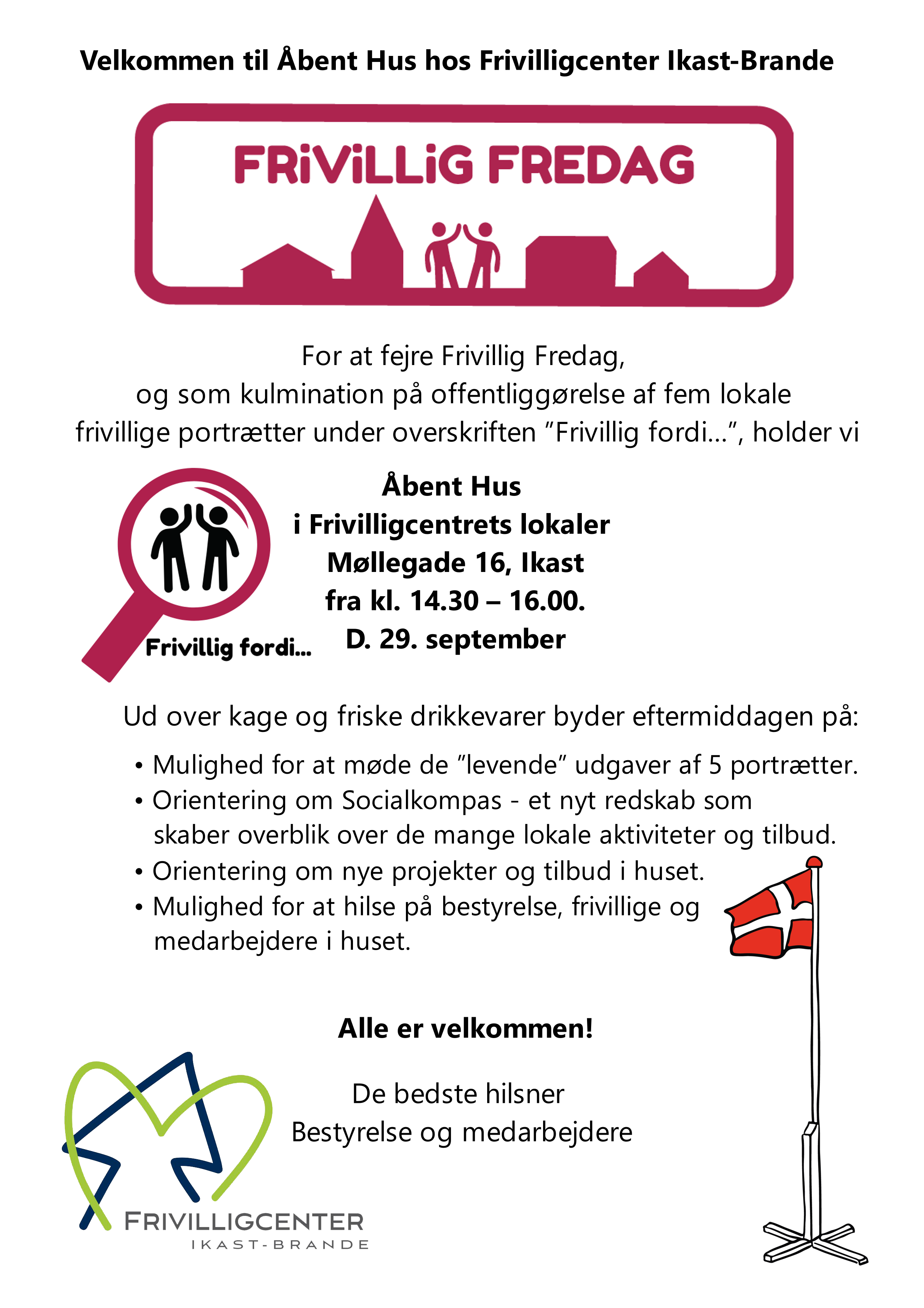 Invitation til Åbent Hos på Frivillig Fredag
