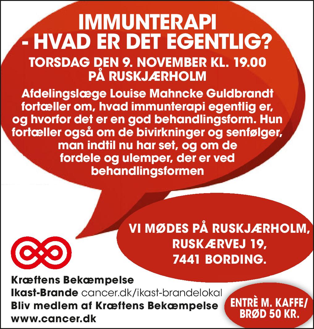 Invitation til arrangement om Immunterapi