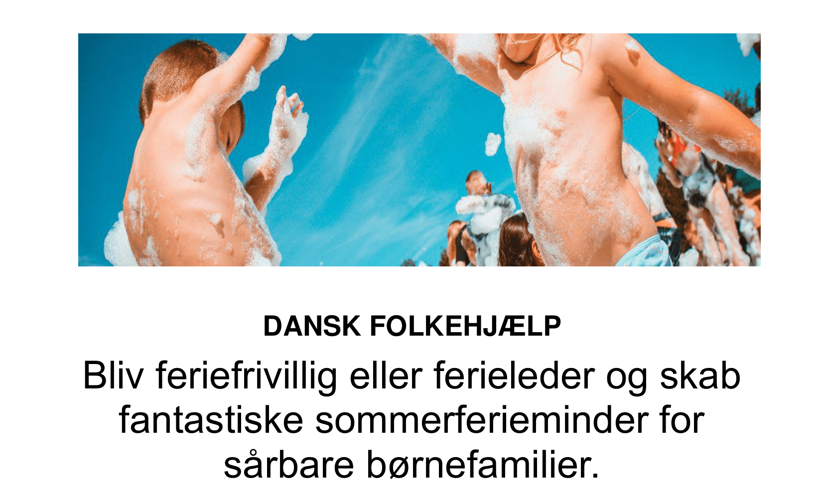 Bliv frivillig eller ferieleder
