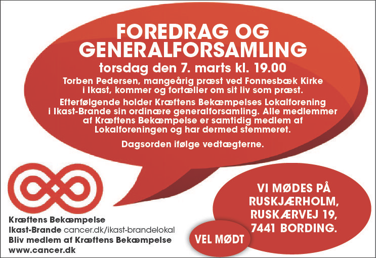 Foredrag og generalforsamling