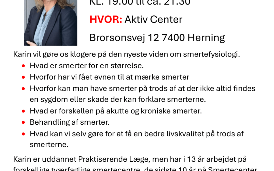 Foredrag med Karin Due Brunn d. 26 feb. 2025