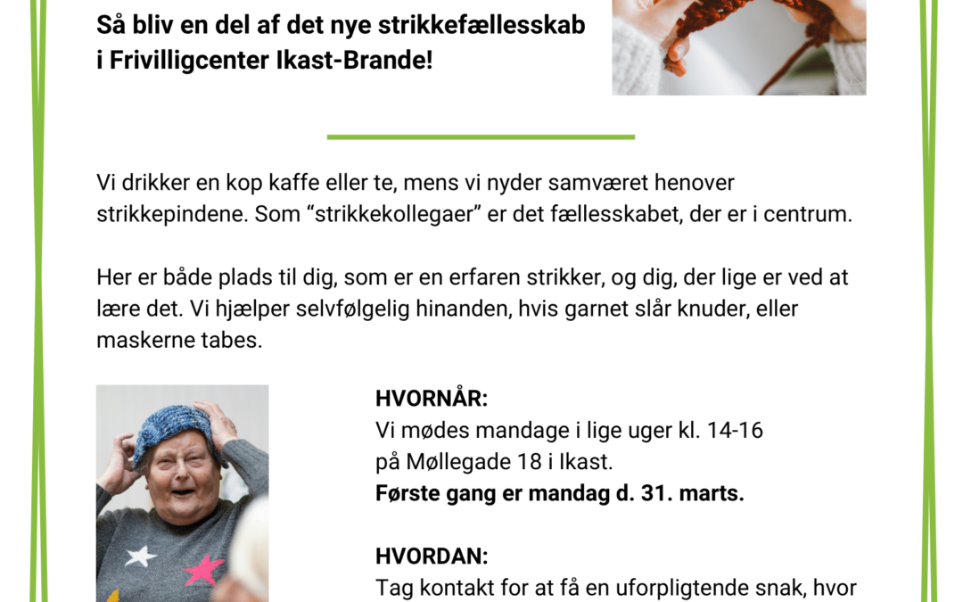 Nyt fællesskab – Strikke-kollegaer